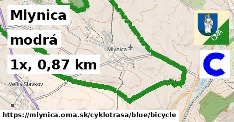 Mlynica Cyklotrasy modrá bicycle