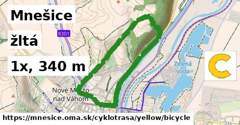 Mnešice Cyklotrasy žltá bicycle