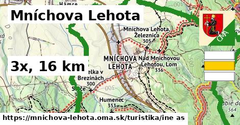 Mníchova Lehota Turistické trasy iná 