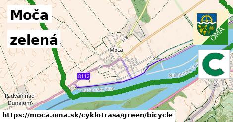 Moča Cyklotrasy zelená bicycle
