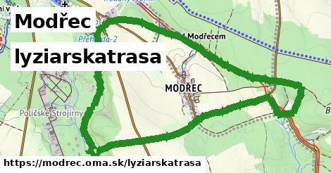 Modřec Lyžiarske trasy  