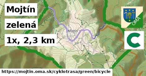 Mojtín Cyklotrasy zelená bicycle