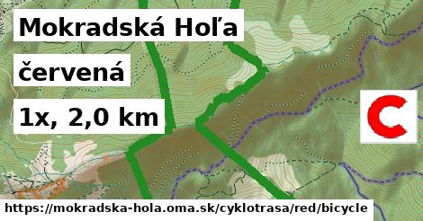 Mokradská Hoľa Cyklotrasy červená bicycle