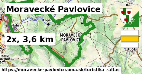 Moravecké Pavlovice Turistické trasy  