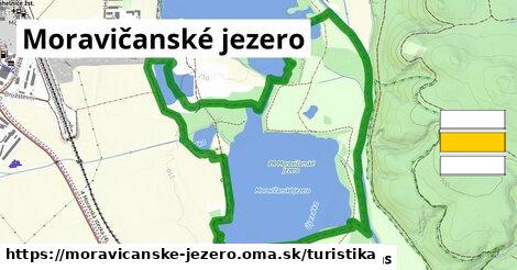 Moravičanské jezero Turistické trasy  