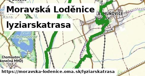 Moravská Loděnice Lyžiarske trasy  