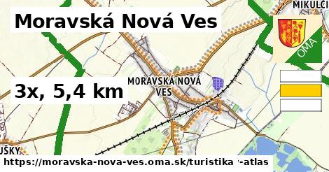 Moravská Nová Ves Turistické trasy  