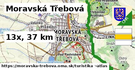 Moravská Třebová Turistické trasy  