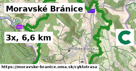 Moravské Bránice Cyklotrasy  