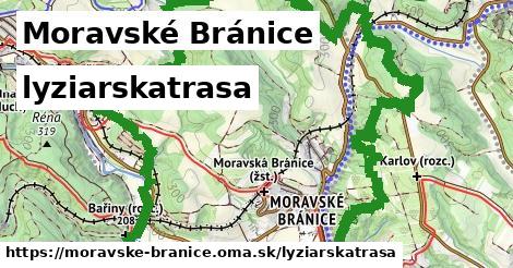 Moravské Bránice Lyžiarske trasy  