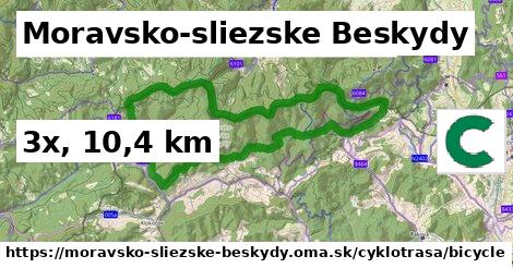 Moravsko-sliezske Beskydy Cyklotrasy bicycle 
