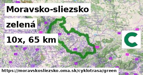 Moravsko-sliezsko Cyklotrasy zelená 