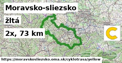 Moravsko-sliezsko Cyklotrasy žltá 
