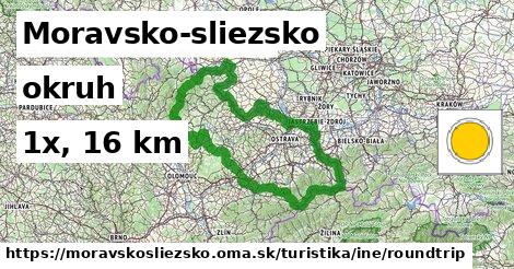 Moravsko-sliezsko Turistické trasy iná okruh