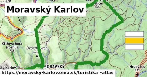 Moravský Karlov Turistické trasy  