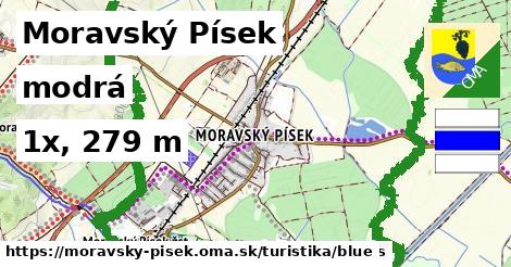 Moravský Písek Turistické trasy modrá 