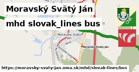 Moravský Svätý Ján Doprava slovak-lines bus