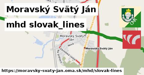 Moravský Svätý Ján Doprava slovak-lines 