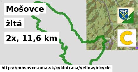 Mošovce Cyklotrasy žltá bicycle