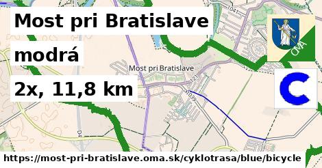 Most pri Bratislave Cyklotrasy modrá bicycle