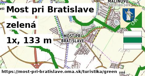 Most pri Bratislave Turistické trasy zelená 