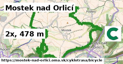 Mostek nad Orlicí Cyklotrasy bicycle 