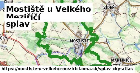 Mostiště u Velkého Meziříčí Splav  