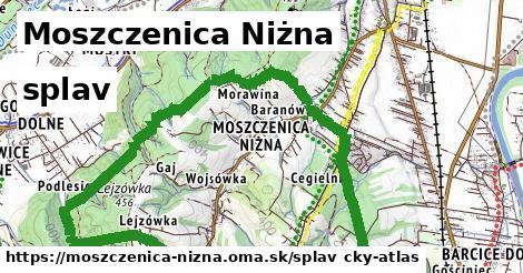 Moszczenica Niżna Splav  