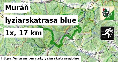 Muráň Lyžiarske trasy modrá 