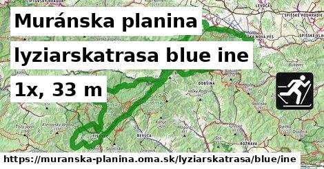 Muránska planina Lyžiarske trasy modrá iná
