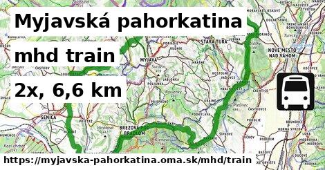 Myjavská pahorkatina Doprava train 