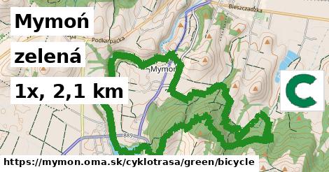 Mymoń Cyklotrasy zelená bicycle