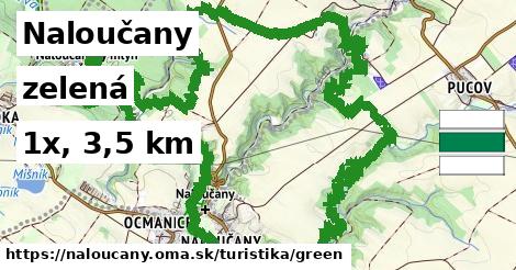Naloučany Turistické trasy zelená 