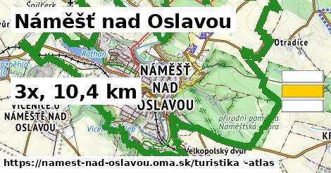 Náměšť nad Oslavou Turistické trasy  