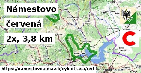 Námestovo Cyklotrasy červená 