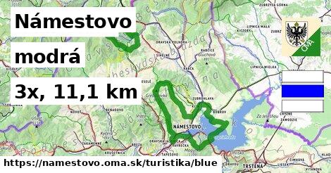 Námestovo Turistické trasy modrá 