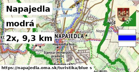 Napajedla Turistické trasy modrá 
