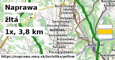 Naprawa Turistické trasy žltá 