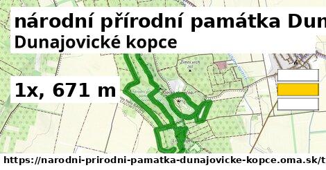 národní přírodní památka Dunajovické kopce Turistické trasy iná 