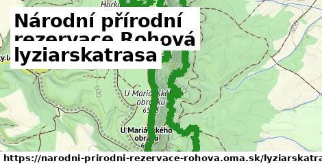 Národní přírodní rezervace Rohová Lyžiarske trasy  