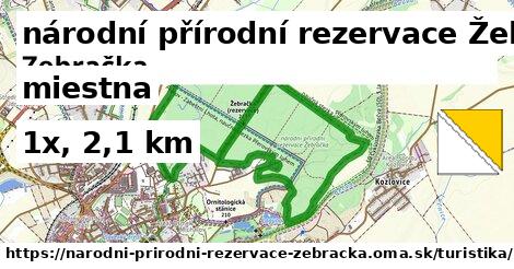 národní přírodní rezervace Žebračka Turistické trasy miestna 