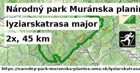 Národný park Muránska planina Lyžiarske trasy hlavná 