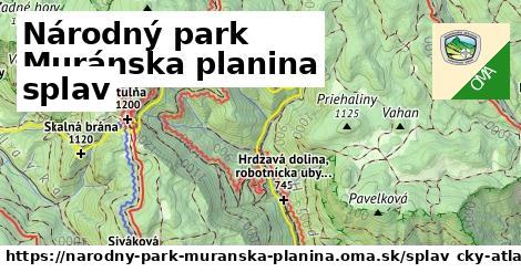 Národný park Muránska planina Splav  