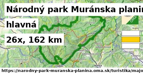 Národný park Muránska planina Turistické trasy hlavná 