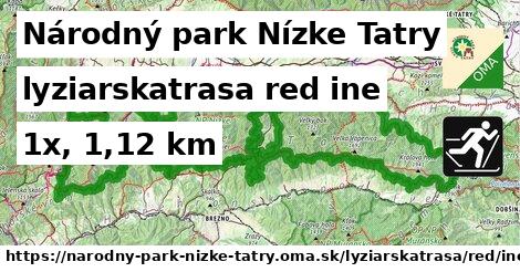 Národný park Nízke Tatry Lyžiarske trasy červená iná