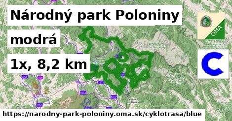 Národný park Poloniny Cyklotrasy modrá 