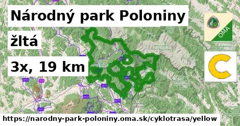 Národný park Poloniny Cyklotrasy žltá 