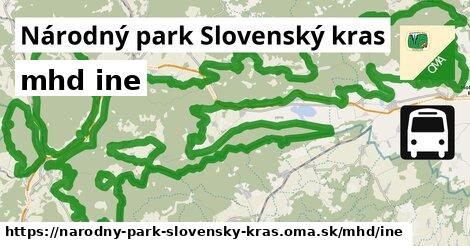 Národný park Slovenský kras Doprava iná 