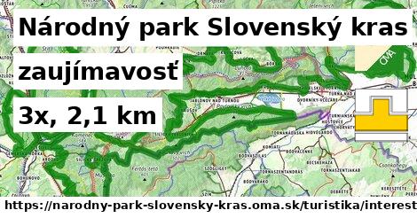 Národný park Slovenský kras Turistické trasy zaujímavosť 