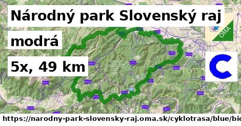 Národný park Slovenský raj Cyklotrasy modrá bicycle